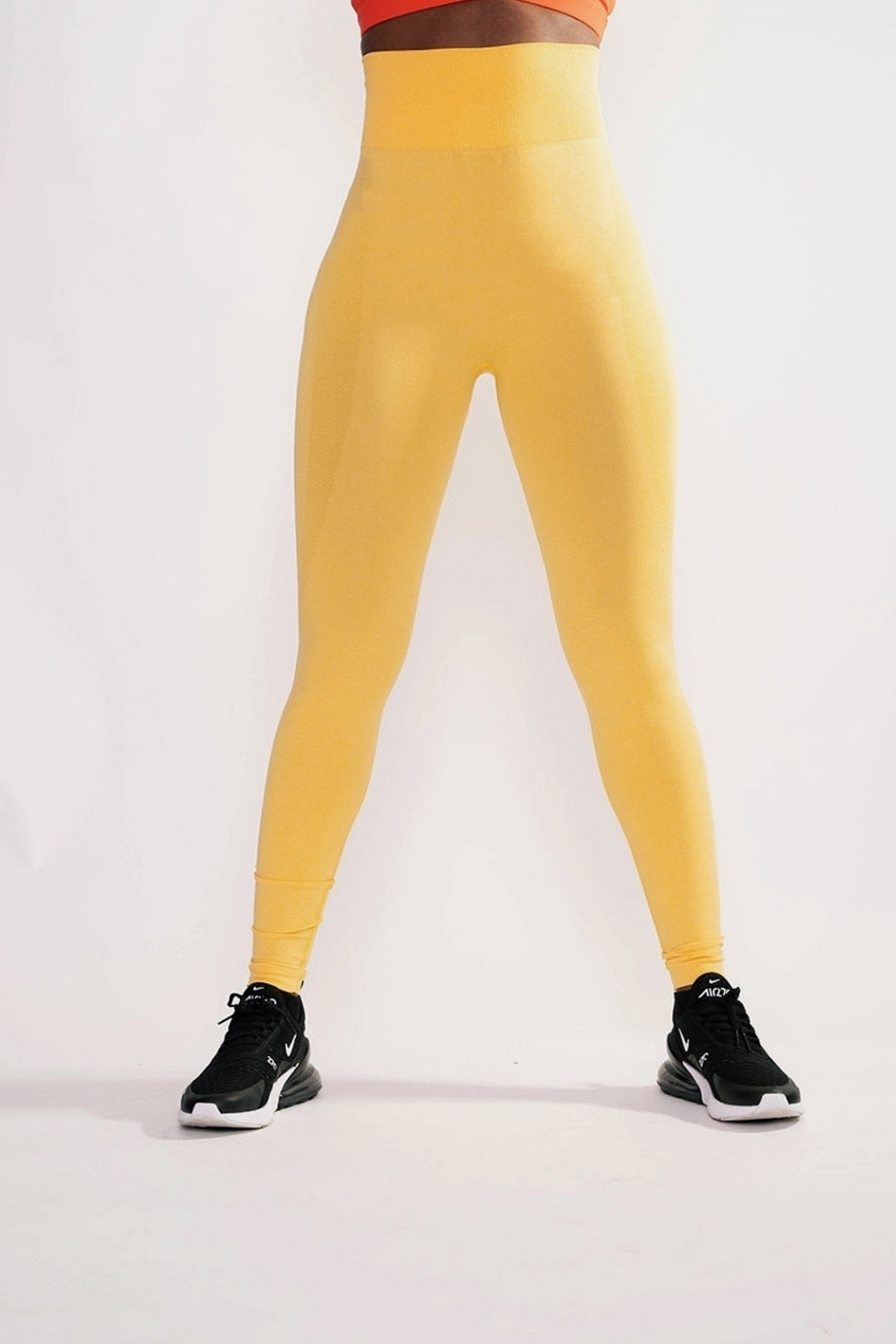Toned Leggings-Yellow